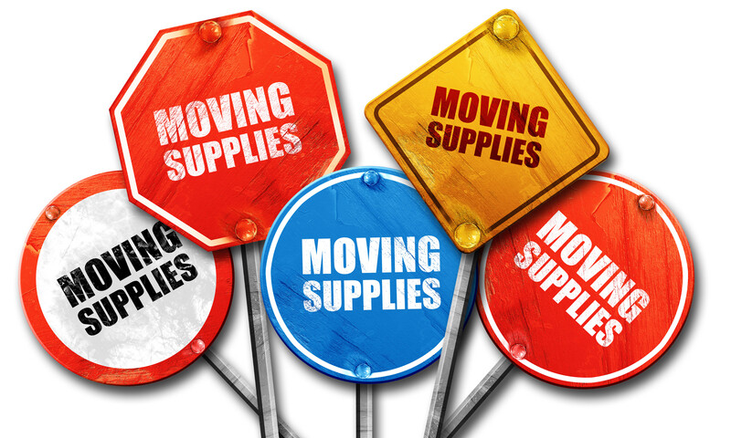 moving supplies sign